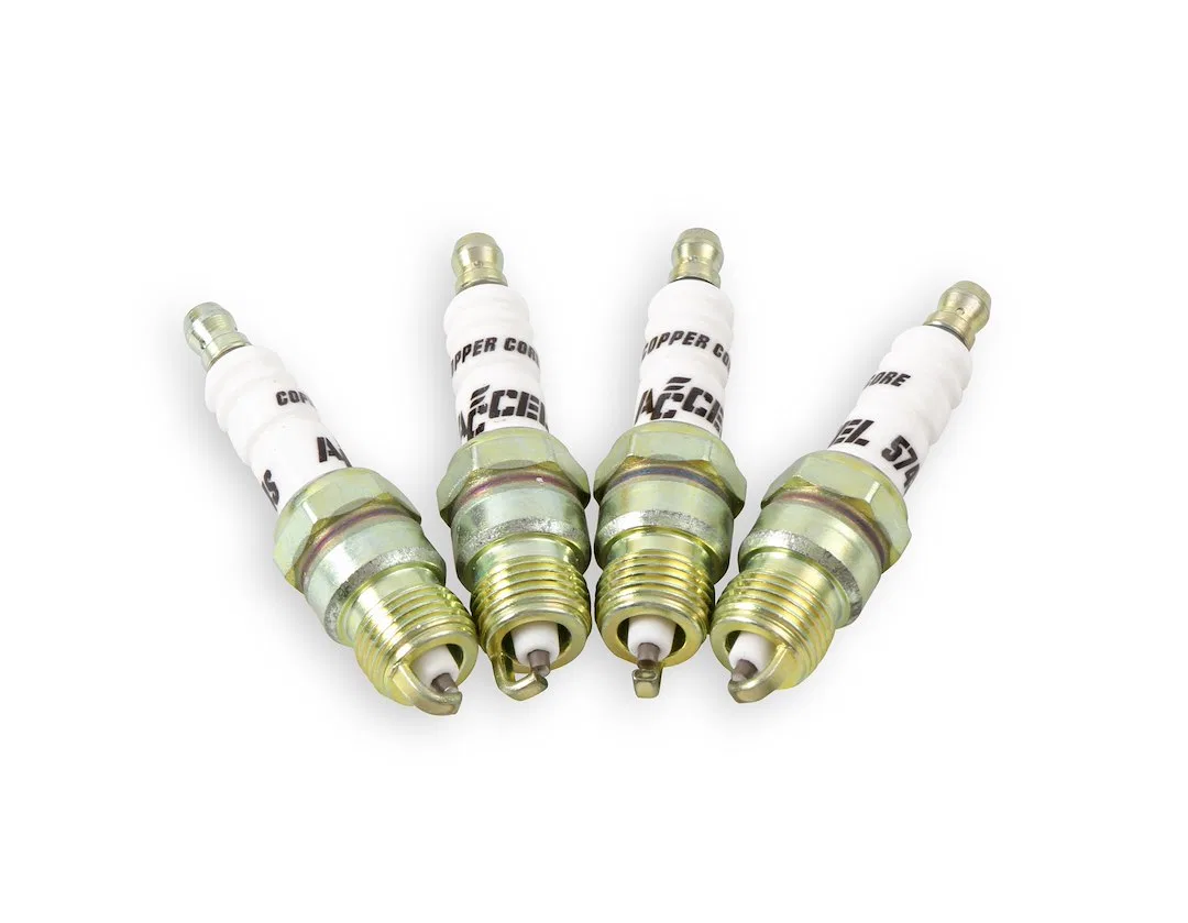8198 – ACCEL PLUGS Spark Plug, Resistor Copper Electrode Core Material Copper Electrode Tip Material Header Plug Set ...